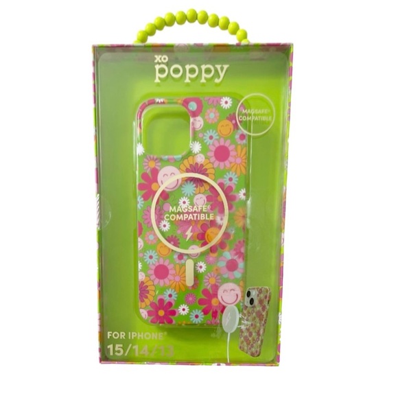Xo Poppy iPhone Case 15|14|13 MagSafe Compatible NIB - Picture 1 of 2